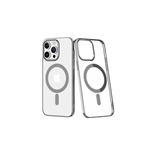 Apple İphone 14 Pro Kılıf Element Magneticsafe Sert Kapak - Gümüş
