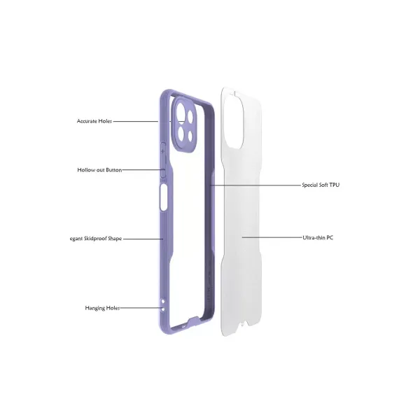 Xiaomi Mi 11 Lite Kılıf Platin Silikon - Pembe