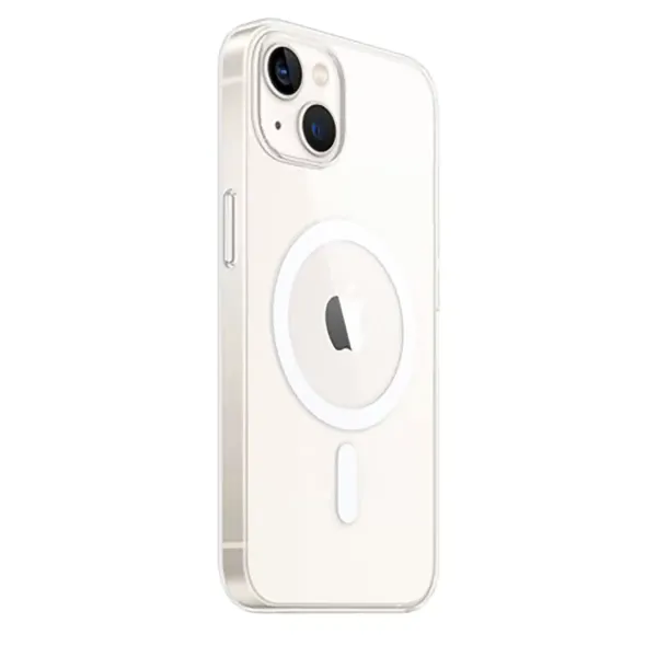 Apple İphone 15 Plus Kılıf Magneticsafe Şeffaf Silikon - Şeffaf