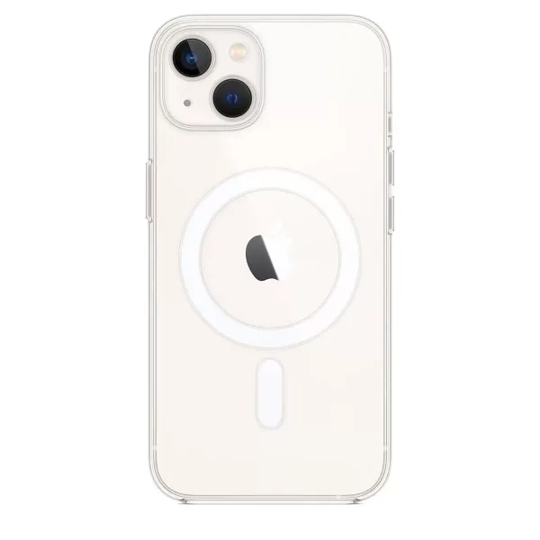 Apple İphone 15 Plus Kılıf Magneticsafe Şeffaf Silikon - Şeffaf
