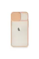 Apple İphone 11 Kılıf Palm Buzlu Kamera Sürgülü Silikon - Pembe