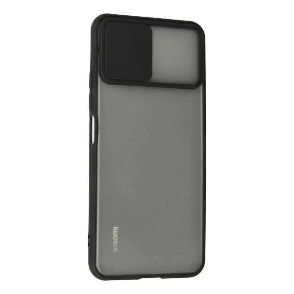 Xiaomi Mi 11 Lite Kılıf Palm Buzlu Kamera Sürgülü Silikon - Siyah