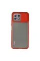 Xiaomi Mi 11 Lite Kılıf Palm Buzlu Kamera Sürgülü Silikon - Kırmızı