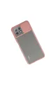 Xiaomi Mi 11 Lite Kılıf Palm Buzlu Kamera Sürgülü Silikon - Pembe