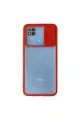 Xiaomi Redmi 9c Kılıf Palm Buzlu Kamera Sürgülü Silikon - Kırmızı
