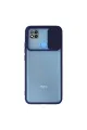 Xiaomi Redmi 9c Kılıf Palm Buzlu Kamera Sürgülü Silikon - Lacivert