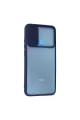 Xiaomi Redmi 9c Kılıf Palm Buzlu Kamera Sürgülü Silikon - Lacivert