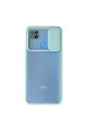 Xiaomi Redmi 9c Kılıf Palm Buzlu Kamera Sürgülü Silikon - Turkuaz