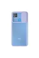 Xiaomi Redmi 9c Kılıf Palm Buzlu Kamera Sürgülü Silikon - Lila