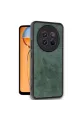 Realme 12 5g Kılıf Aras Deri Kapak - Koyu Yeşil