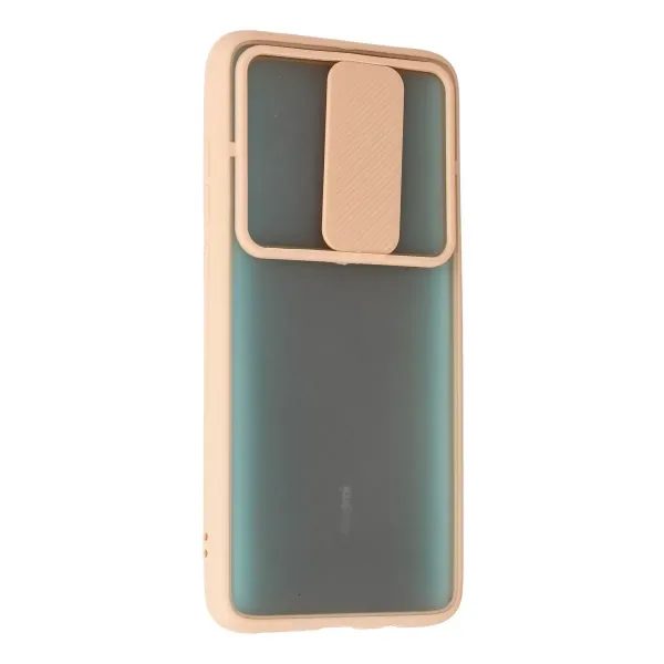 Xiaomi Redmi Note 8 Pro Kılıf Palm Buzlu Kamera Sürgülü Silikon - Pembe