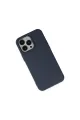 Apple İphone 15 Pro Kılıf Nano İçi Kadife Silikon - Lacivert