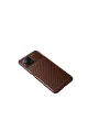 Xiaomi Mi 11 Lite Kılıf Auto Focus Karbon Kapak - Kahverengi