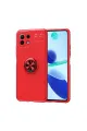 Xiaomi Mi 11 Lite Kılıf Range Yüzüklü Silikon - Kırmızı