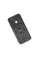 Realme C25y Kılıf Pars Lens Yüzüklü Silikon - Siyah
