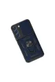 Samsung Galaxy S22 Kılıf Pars Lens Yüzüklü Silikon - Lacivert