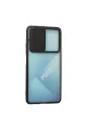 Xiaomi Poco F3 Kılıf Palm Buzlu Kamera Sürgülü Silikon - Siyah