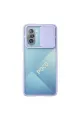 Xiaomi Poco F3 Kılıf Palm Buzlu Kamera Sürgülü Silikon - Lila