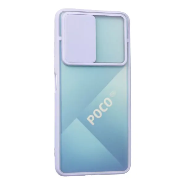 Xiaomi Poco F3 Kılıf Palm Buzlu Kamera Sürgülü Silikon - Lila