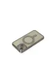 Apple İphone 15 Kılıf Joke Simli Magneticsafe Kılıf - Gri
