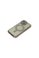 Apple İphone 15 Kılıf Joke Simli Magneticsafe Kılıf - Gri