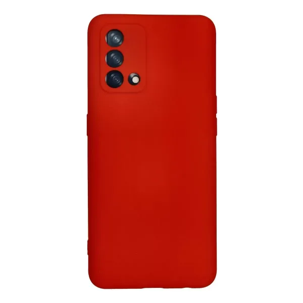 Oppo A74 4g Kılıf Nano İçi Kadife Silikon - Kırmızı