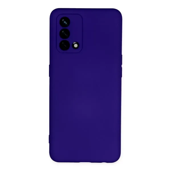 Oppo A74 4g Kılıf Nano İçi Kadife Silikon - Mor