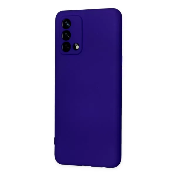 Oppo A74 4g Kılıf Nano İçi Kadife Silikon - Mor