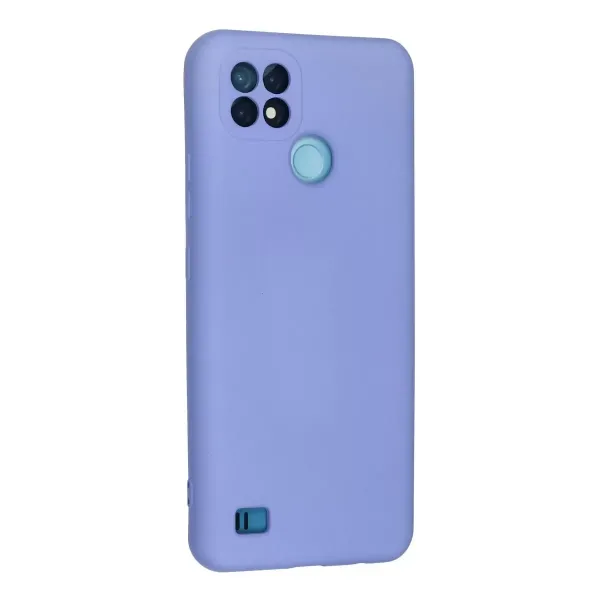 Realme C21 Kılıf Nano İçi Kadife Silikon - Lila