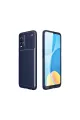 Oppo A54 4g Kılıf Auto Focus Karbon Kapak - Lacivert