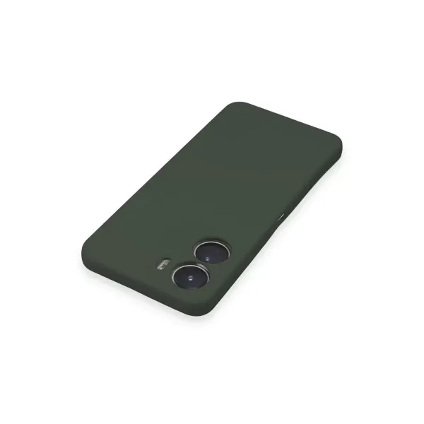 Vivo Y16 Kılıf Nano İçi Kadife Silikon - Koyu Yeşil