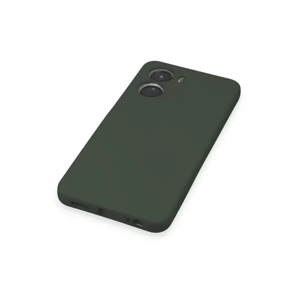 Vivo Y16 Kılıf Nano İçi Kadife Silikon - Koyu Yeşil