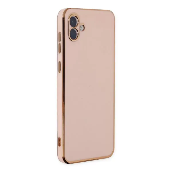 Samsung Galaxy A04 Kılıf Volet Silikon - Pembe