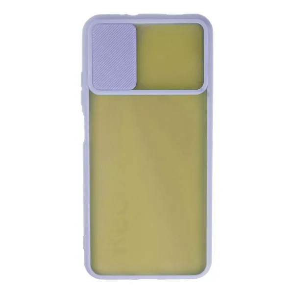 Xiaomi Redmi 9t Kılıf Palm Buzlu Kamera Sürgülü Silikon - Lila