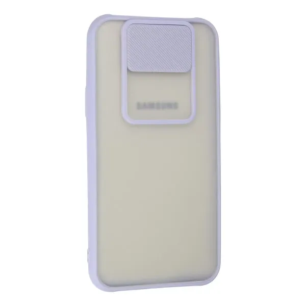 Samsung Galaxy J7 Kılıf Palm Buzlu Kamera Sürgülü Silikon - Lila