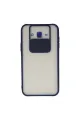 Samsung Galaxy J7 Kılıf Palm Buzlu Kamera Sürgülü Silikon - Lacivert