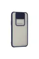 Samsung Galaxy J7 Kılıf Palm Buzlu Kamera Sürgülü Silikon - Lacivert