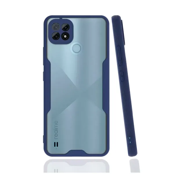 Realme C21 Kılıf Platin Silikon - Lacivert