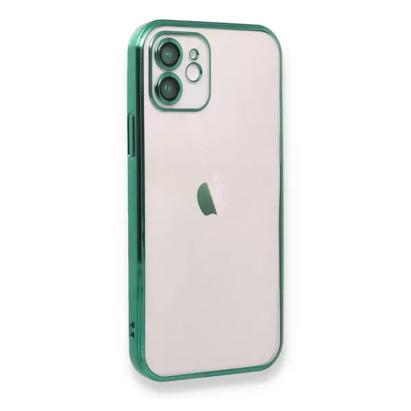 Apple İphone 11 Kılıf Razer Lensli Silikon - Yeşil
