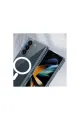 Samsung Galaxy Z Fold 5 Kılıf Magneticsafe Şeffaf Silikon - Şeffaf