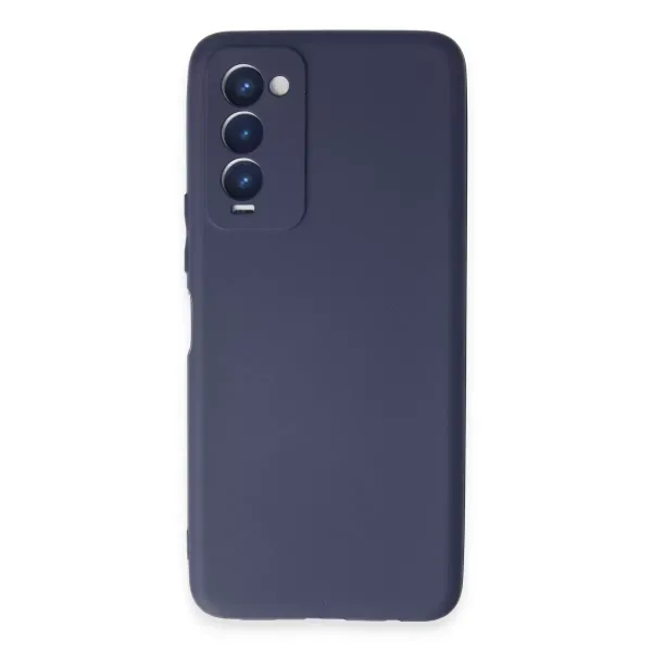 Tecno Camon 18 Kılıf First Silikon - Lacivert