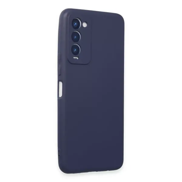 Tecno Camon 18 Kılıf First Silikon - Lacivert