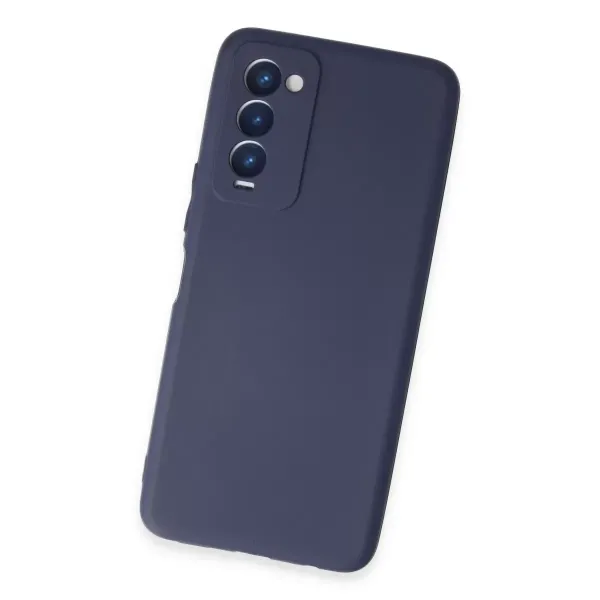 Tecno Camon 18 Kılıf First Silikon - Lacivert