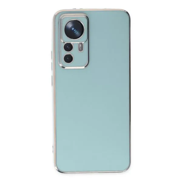 Xiaomi Mi 12t Pro Kılıf Volet Silikon - Açık Yeşil