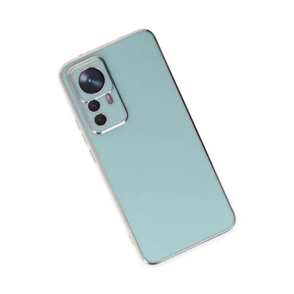 Xiaomi Mi 12t Pro Kılıf Volet Silikon - Açık Yeşil