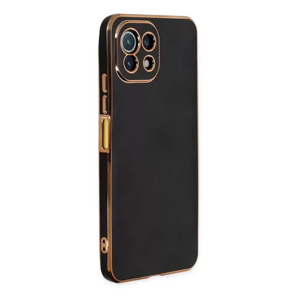 Xiaomi Mi 11 Lite Kılıf Volet Silikon - Siyah