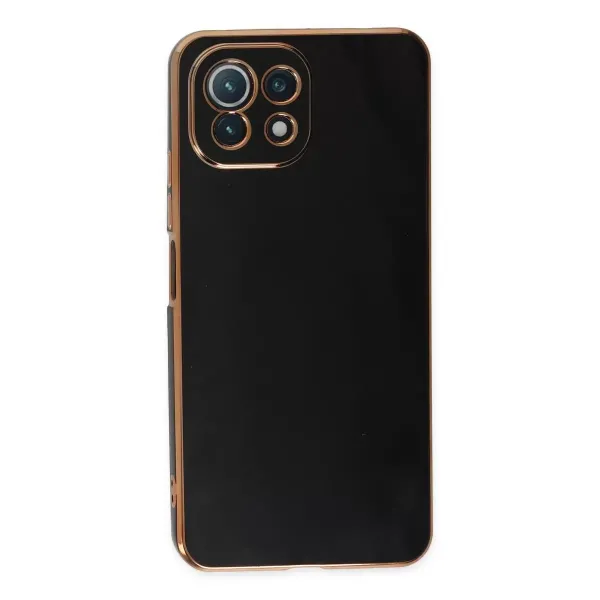 Xiaomi Mi 11 Lite Kılıf Volet Silikon - Siyah