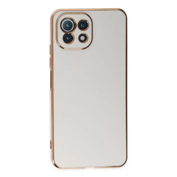 Xiaomi Mi 11 Lite Kılıf Volet Silikon - Beyaz