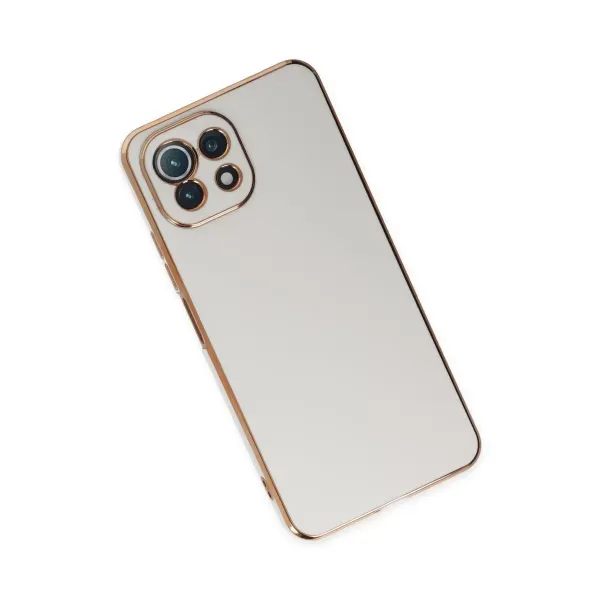 Xiaomi Mi 11 Lite Kılıf Volet Silikon - Beyaz
