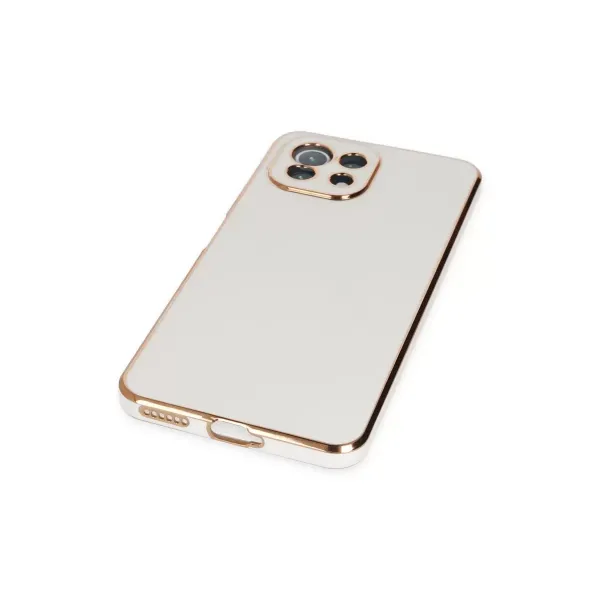 Xiaomi Mi 11 Lite Kılıf Volet Silikon - Beyaz